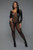 Long Sleeve Leopard Fishnet Bodystocking