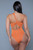 One Shoulder Ruched Bandeau Brazilian Monokini
