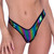 Rainbow Vinyl Cheeky Ruched Bikini Bottoms