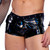 Men's Iridescent Vinyl Studded Shorts