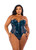 Faux Leather and Lace Bustier and G-String Set