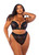 Lace & Satin Plunging Underwired Bustier & Thong Set