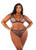 Rhinestone Fishnet Bra Top & Panty Set