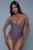 Two-Tone Padded One Piece Swimsuit