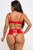 Red Lace Bra and Corset High Waist Thong Red Lace Bra and Corset High Waist Thong