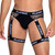 Playboy Men's Dark Room Suspender Fishnet Briefs
