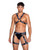 Playboy Men's Dark Room Suspender Fishnet Briefs