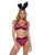 Playboy Flocked Bunny Bralette & Thong Set Playboy Flocked Bunny Bralette & Thong Set