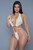 Ruched Twisted Strap Thong Monokini