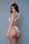 Ruched Twisted Strap Thong Monokini