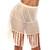 Crochet Fringed Mini Skirt