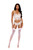 Lace Underwired Strappy Cami and Gartered Panty Set