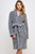 Jacquard Plush Knee Length Robe