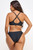 Sweetheart Tie Front Criss-Cross Strap Bikini