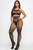 Fishnet and Lace Halter Top and Pantyhose Set