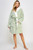 Hooded Jacquard Plush Knee Length Robe