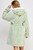 Hooded Jacquard Plush Knee Length Robe
