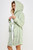 Hooded Jacquard Plush Knee Length Robe