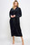 Jacquard Plush Calf Length Zip Up Robe