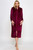 Jacquard Plush Calf Length Zip Up Robe