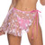 Sheer Butterfly & Sequin Tie Side Mini Skirt
