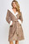 Plush Fleece Hooded Knee Length Robe