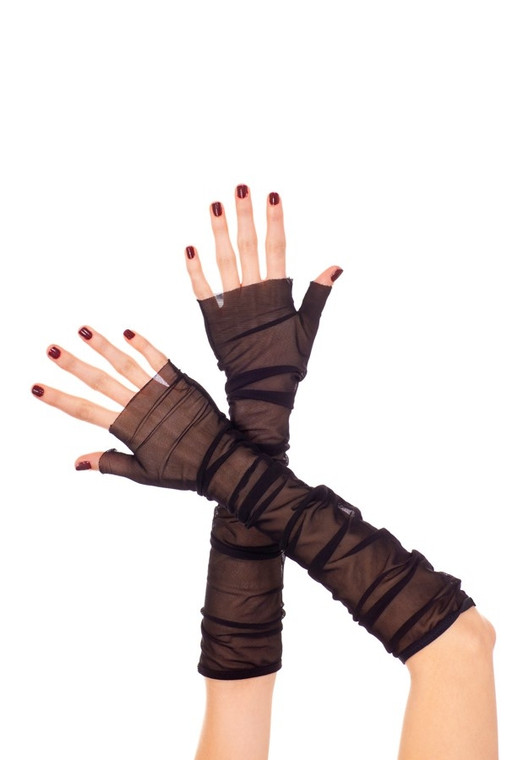 Mesh Fingerless Gloves