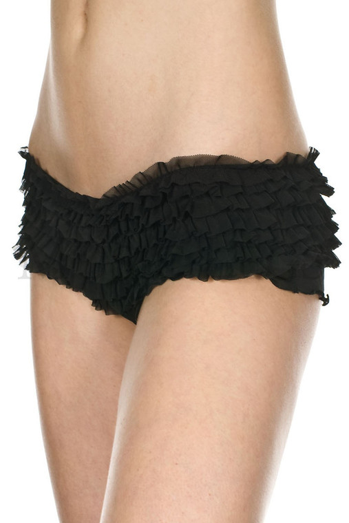 Chiffon Ruffle Tanga Shorts