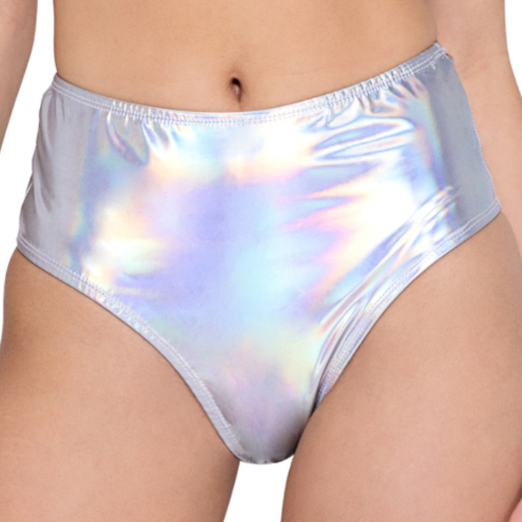 Hologram High Waist Bikini Shorts