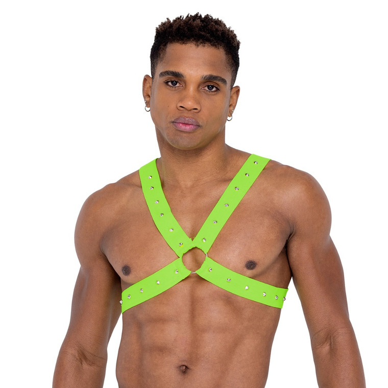 Men's Studded Glow-in-the-Dark O-Ring Harness