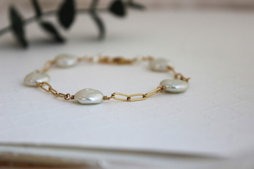 Parker | coin pearl bracelet