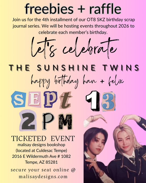 SKZ Birthday Scrap Journaling Series - HAN + FELIX |  Sun Sept 13 @ 2pm