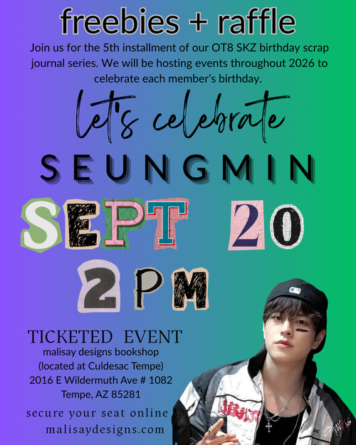 SKZ Birthday Scrap Journaling Series - SEUNGMIN |  Sun Sept 20 @ 2pm