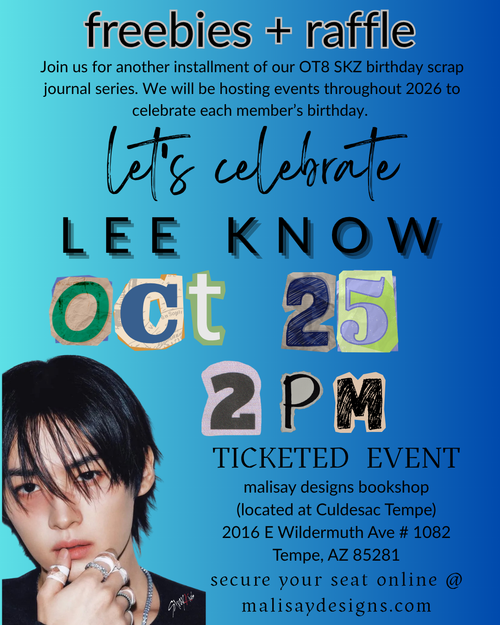 SKZ Birthday Scrap Journaling Series - LEE KNOW |  Sun Oct 25 @ 2pm