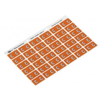 AVERY ALPHABETICAL 'C' SIDE TAB COLOUR CODING LABELS 25 x 38 mm, 180/Pack