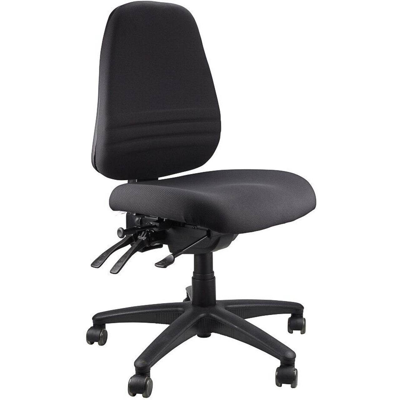 armless swivel office chair