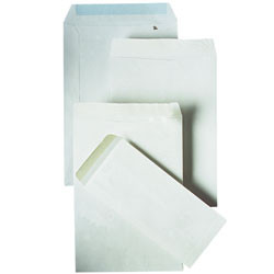 TUDOR PLAINFACE ENVELOPES B4 WHITE Pocket 353x250 Peel N Seal