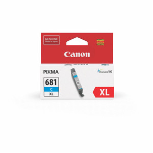 CANON CLI681XL CYAN INK CARTRIDGE - 515 PAGES Suits CANON PIXMA TR7560 / CANON PIXMA TR8560 / CANON PIXMA TS6160 / CANON PIXMA TS8160 / CANON PIXMA TS9160