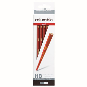 COLUMBIA CADET PENCIL Hexagon HB BX20