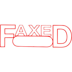 XSTAMPER CX-BN 1350 Faxed/date Red