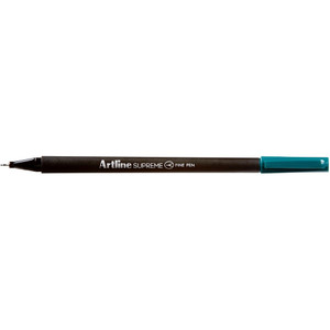 ARTLINE SUPREME FINELINER PENS 0.4mm Dark Green Pack of 12