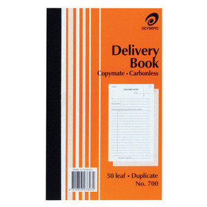 Olympic Carbonless Duplicate Delivery Docket Book No.700 200 x 125mm 50 Leaf (142799)
