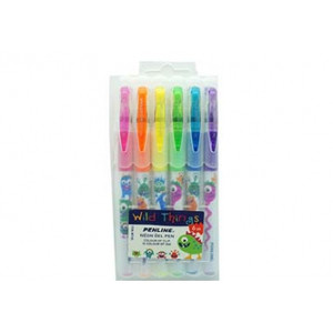 NEON GEL PENS Pk6