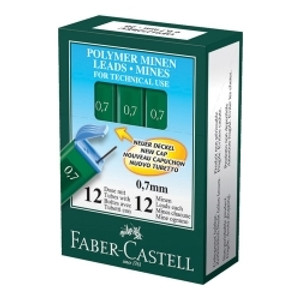 FABER-CASTELL 2267 LEAD REFILL Super Polymer 0.7mm Leads HB Tube of 12