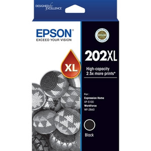 EPSON 202XL HIGH YIELD BLACK INK CART (C13T02P192) Suits EPSON XP 5100 / WF 2860