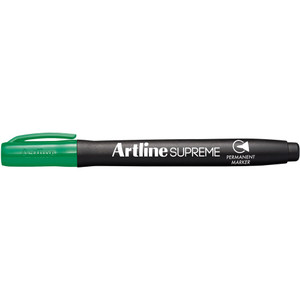 ARTLINE SUPREME PERMANENT MARKERS Permanent Green, Pk12