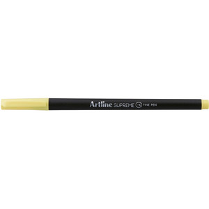 ARTLINE SUPREME FINELINER PENS 0.4mm Pastel Yellow Pack of 12