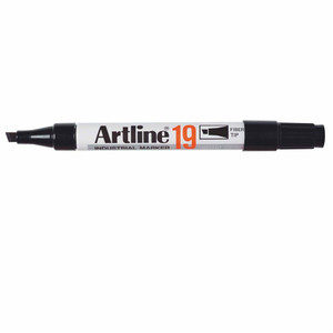 ARTLINE 19 IND CHISEL POINT MARKER BLACK 119001