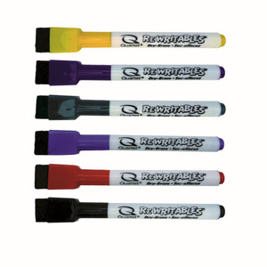 QUARTET DRY ERASE MARKER Rewritables Asstd Pk6 QT51-659312Q