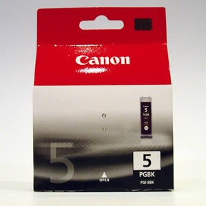 CANON PGI-5 ORIGINAL BLACK INK CARTRIDGE Suits IP3300 / 3500 / 4200 / 4500 / 5200 / 5200R / IX4000 / 5000/ MP500 / 510 / 520 / 530 / 610 / 800 / 800R / 830 / 970 / MX700